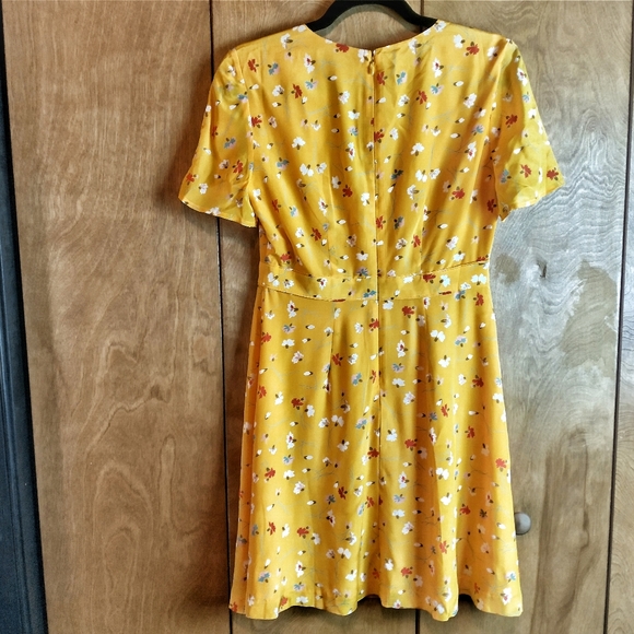 Madewell 100% Silk Yellow Flora "BellaDonna" Dress Size (XS) - Picture 8 of 8